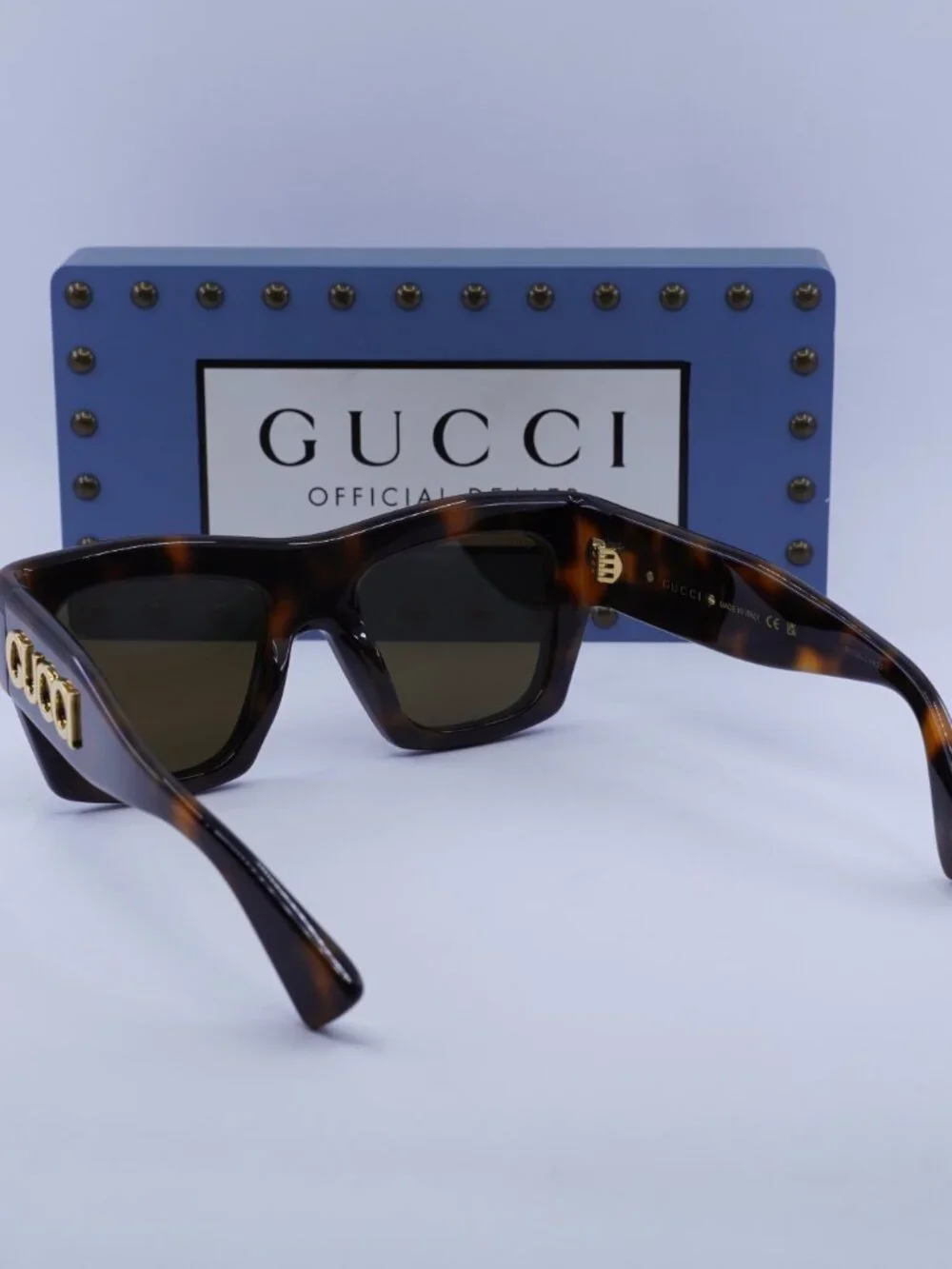 Gucci GG1772S 007 Square Sunglasses - Havana/Brown Mirrored